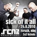 SICK OF IT ALL IM NÜRNBERGER HIRSCH: WIR VERLOSEN KARTEN!