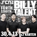 JETZT IM VORVERKAUF: .rcn präsentiert: BILLY TALENT, 30.04.2013 FÜ-STADTHALLE