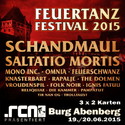 .rcn präsentiert: FEUERTANZ FESTIVAL, FR./SA. 19.-20.06.2015, BURG ABENBERG