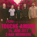 MORGEN EINSENDESCHLUSS: .rcn präsentiert TOUCHÉ AMORÉ, MI. 14.06.2017, Z-BAU NÜRNBERG