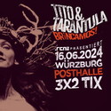 Neues Album und Europatour: .rcn präsentiert TITO & TARANTULA, So. 16.06.2024, Würzburg, Posthalle