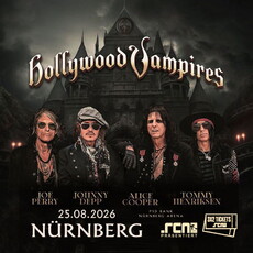 Morgen, Dienstag, Einsendeschluss: .rcn präsentiert: HOLLYWOOD VAMPIRES, Di. 25.08.2026, PSD Bank Nürnberg Arena