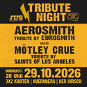 Tribute Night Ende Oktober im Hirsch: Do. 29.10.2026, EUROSMITH & SAINTS OF LOS ANGELES -TRIBUTE TO AEROSMITH UND MÖTLEY CRÜE
