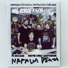 Neue Verlosung: .rcn präsentiert NAPALM DEATH, Fr. 06.11.2026, Nbg. der Hirsch