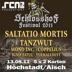 DEMNÄCHST EINSENDESCHLUSS: SCHLOSSHOF FESTIVAL IN HÖCHSTADT/AISCH AM 13. AUGUST 2011