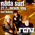 INDIEPOP MIT GÄNSEHAUT: NADA SURF AM 27.07.2010 IM HIRSCH NÜRNBERG, WIR VELOSEN KARTEN!