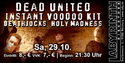 ZOMBIES AUFSTEHEN! 29.10.2011 KONZERT MIT DEAD UNITED IM WÜRZBURGER LABY