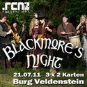 DEMNÄCHST EINSENDESCHLUSS: BLACKMORE'S NIGHT AUF BURG VELDENSTEIN, 21. JULI 2011