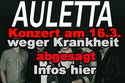 AULETTA KONZERT 16.3.2012 NÜRNBERG LUISE VERSCHOBEN, WEITERE INFOS FOLGEN!