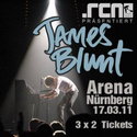 IN EINER WOCHE EINSENDESCHLUSS FÜR DAS JAMES BLUNT KONZERT, NÜRNBERG ARENA (17.03.2011)