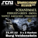 BALD EINSENDESCHLUSS: .rcn präsentiert VELDENSTEINER FESTIVAL, Samstag, 21.07.2012, BURG VELDENSTEIN - NEUHAUS/PEGN.