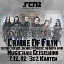 DEMNÄCHST EINSENDESCHLUSS: .rcn präsentiert: CRADLE OF FILTH MEETS OBITUARY, 07.12.2012, Geiselwind