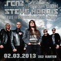 BALD EINSENDESCHLUSS: .rcn präsentiert STEVE HARRIS, Samstag, 2.3.2013, NÜRNBERG ROFA