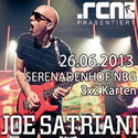 DEMNÄCHST EINSENDESCHLUSS: .rcn präsentiert: JOE SATRIANI, 26.6.2013, SERENADENHOF NÜRNBERG