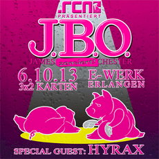 BALD EINSENDESCHLUSS: .rcn präsentiert: J.B.O., SONNTAG 6.10.2013, ERLANGEN, E-WERK
