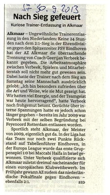 DIE UNERTRÄGLICHE FASSUNGSLOSIGKEIT NACH DEM SPIEL - GLATZBACH-GLUBB, 09.11.13 3:1
