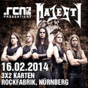 DEMNÄCHST EINSENDESCHLUSS, .rcn präsentiert: MAJESTY, SO. 16.02.2014 NBG. ROCKFABRIK