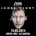 DEMNÄCHST EINSENDESCHLUSS, .rcn präsentiert: JAMES BLUNT, SA. 15.3.2014, ARENA NBG.