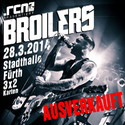 DEMNÄCHST EINSENDESCHLUSS, .rcn präsentiert: BROILERS, 28.3.14 STADTHALLE FÜ