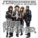DEMNÄCHST EINSENDESCHLUSS: STEEL PANTHER, SO. 22.06.2014, ROFA NBG.