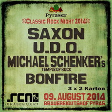 DEMNÄCHST EINSENDESCHLUSS: PYRASER CLASSIC ROCK, SA. 09.08.2014 BRAUEREIGUTSHOF PYRAS