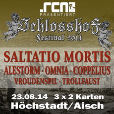 DEMNÄCHST EINSENDESCHLUSS: SCHLOSSHOF FESTIVAL, SAMSTAG 23.08.2014, HÖCHSTADT/AISCH