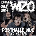 DEMNÄCHST EINSENDESCHLUSS: .rcn präsentiert WIZO, 28.11.2014, POSTHALLE WÜRZBURG