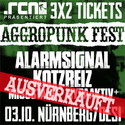 HEUTE EINSENDESCHLUSS: .rcn präsentiert: AGGROPUNK FEST 2015 (AUSVERKAUFT), SA. 03.10.2015, NBG-DESI