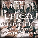 DEMNÄCHST EINSENDESCHLUSS: .rcn präsentiert: EPICA & ELUVEITIE, DI. 05.10.15 LÖWENSAAL-NBG.
