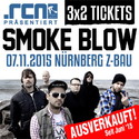 10 JAHRE CONCRETE JUNGLE RECORDS: SMOKE BLOW GIG AM 7. NOV. NBG. Z-BAU BEREITS JETZT AUSVERKAUFT