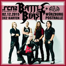 MORGEN EINSENDESCHLUSS: .rcn präsentiert: BATTLE BEAST, MI. 02.12.2015 WÜRZBURG-POSTHALLE