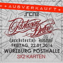 DEMNÄCHST EINSENDESCHLUSS: .rcn präsentiert: PARKWAY DRIVE, FR. 22.01.2016, WÜ-POSTHALLE