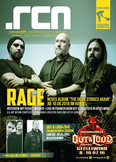 HEFT GRATIS ONLINE... .RCN 199 JUNI 2016 (U.A. MIT VOLBEAT, RAGE, ROLLING STONES, FESTIVALVORSCHAUEN)