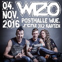 HEUTE EINSENDESCHLUSS: .rcn präsentiert WIZO, FR. 04.11.2016, WÜRZBURG, POSTHALLE.