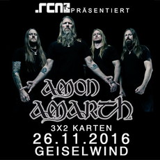 MORGEN EINSENDESCHLUSS: .rcn präsentiert AMON AMARTH, SA. 26.11.2016, EVENTHALLE GEISELWIND