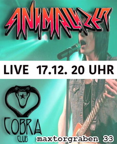 17.12.2016: LIVE FÜR FANS VON AIRBOURNE UND MOTÖRHEAD IM COBRA CLUB, NÜRNBERG: ANIMALIZER