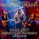 DEMNÄCHST EINSENDESCHLUSS: .rcn präsentiert: dARTAGNAN, FR. 03.02.2017, NÜRNBERG, HIRSCH