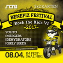 MORGEN EINSENDESCHLUSS: .rcn präsentiert: ROCK THE KIDS, SA. 08.04.2017, NÜRNBERG K4-FESTSAAL