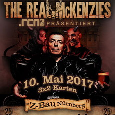 DEMNÄCHST EINSENDESCHLUSS: .rcn präsentiert THE REAL MC KENZIES, MITTWOCH, 10.05.2017, Z-BAU-NÜRNBERG