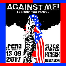 HEUTE EINSENDESCHLUSS: .rcn präsentiert: AGAINST ME!, DI. 13.06.2017, HIRSCH-NÜRNBERG