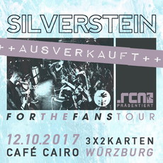MITTWOCH EINSENDESCHLUSS: .rcn präsentiert: SILVERSTEIN, DO. 12.10.2017, WÜRZBURG, CAFÉ CAIRO (AUSVERKAUFT)