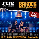 DIENSTAG EINSENDESCHLUSS: .rcn präsentiert: BAROCK, FR. 19.01.2018, WÜRZBURG-POSTHALLE