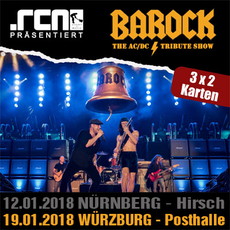 DIENSTAG EINSENDESCHLUSS: .rcn präsentiert: BAROCK, FR. 19.01.2018, WÜRZBURG-POSTHALLE