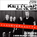 MONTAG EINSENDESCHLUSS: .rcn präsentiert: KETTCAR, MI. 24.01.2018, E-WERK, ERLANGEN (AUSVERKAUFT)