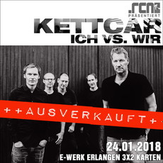 MONTAG EINSENDESCHLUSS: .rcn präsentiert: KETTCAR, MI. 24.01.2018, E-WERK, ERLANGEN (AUSVERKAUFT)