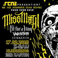DIENSTAG EINSENDESCHLUSS: .rcn präsentiert: MISS MAY I + 3 BANDS, SA. 17.02.2018, Z-BAU, NÜRNBERG