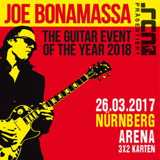 FREITAG EINSENDESCHLUSS: .rcn präsentiert: JOE BONAMASSA, MO. 26.03.2018, NBG-ARENA