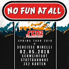 MORGEN DIENSTAG 01.05., EINSENDESCHLUSS: .rcn präsentiert: NO FUN AT ALL, 02.05.2018, STATTBAHNHOF-SW