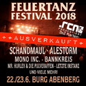 HEUTE MITTWOCH EINSENDESCHLUSS: .rcn präsentiert: FEUERTANZ FESTIVAL 2018, 22.+23.06.18, BURG ABENBERG BEI SCHWABACH