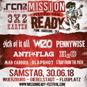 MORGEN MITTWOCH EINSENDESCHLUSS: .rcn präsentiert: MISSION READY FESTIVAL 2018, SA. 30.06.18, FLUGPLATZ WÜ-GIEBELSTADT